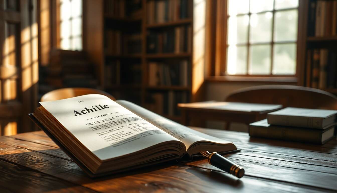 Caract&egrave;re et personnalit&eacute; du pr&eacute;nom achile