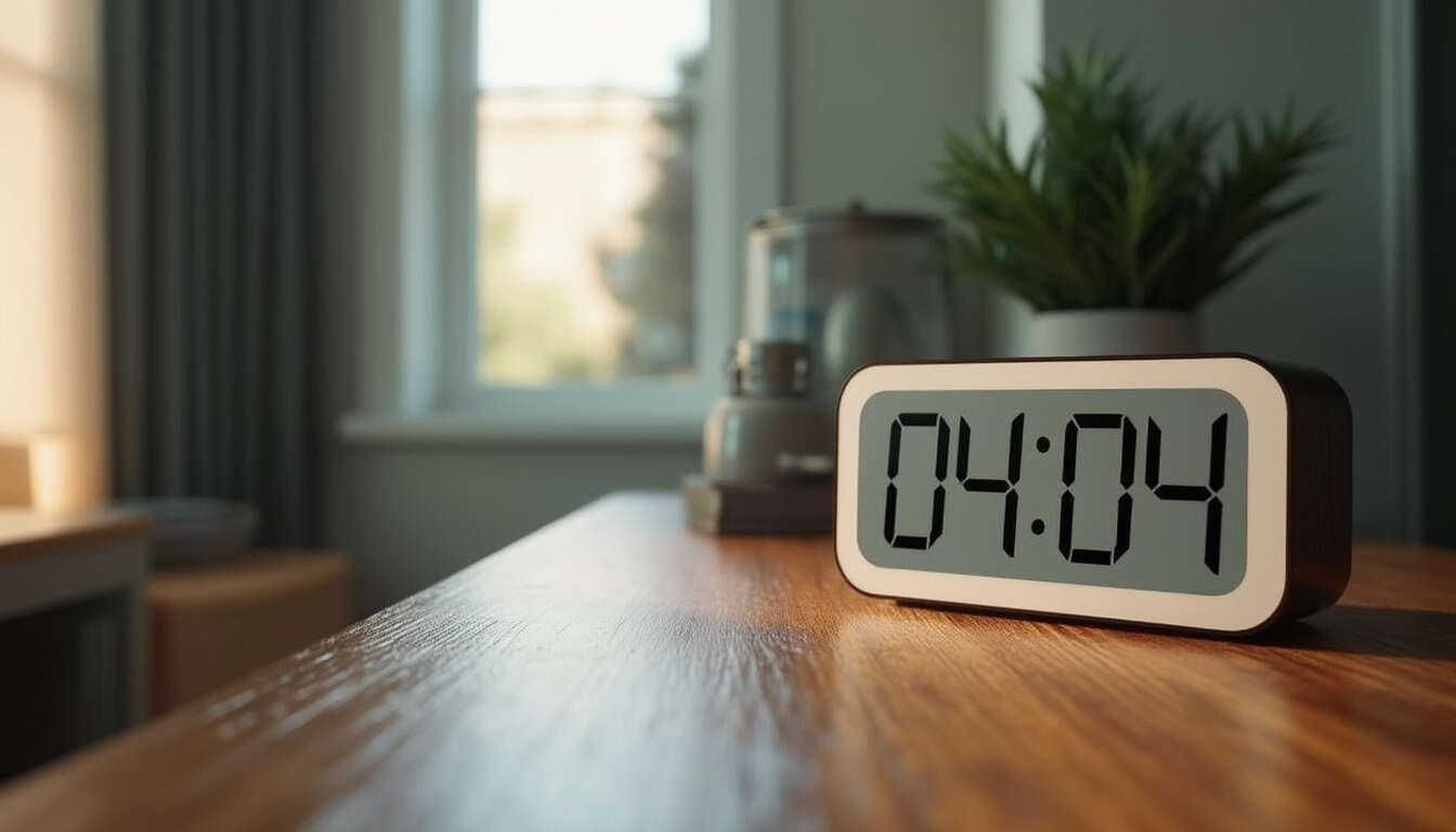 Signification de l'heure miroir 04h04 : message et symbolique