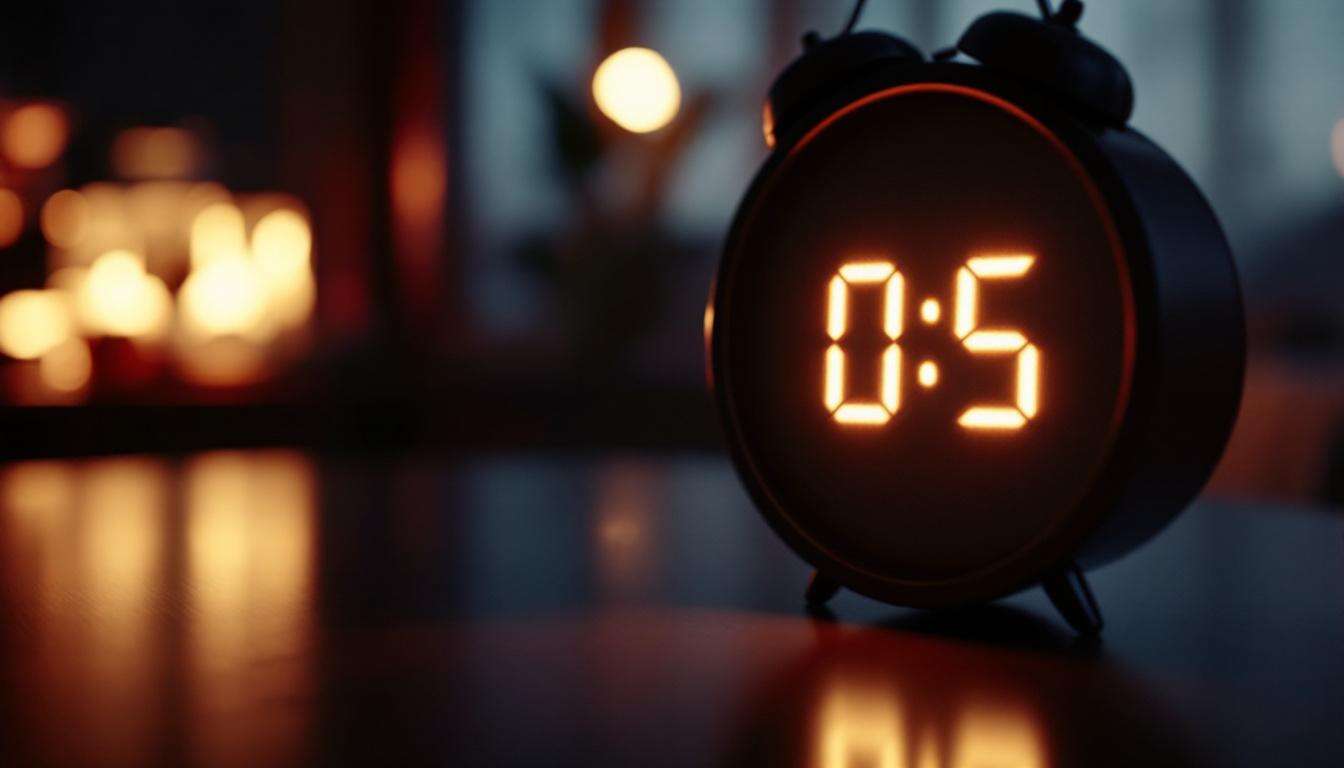 Signification de l'heure miroir 00h05 : interprétation et symbolisme