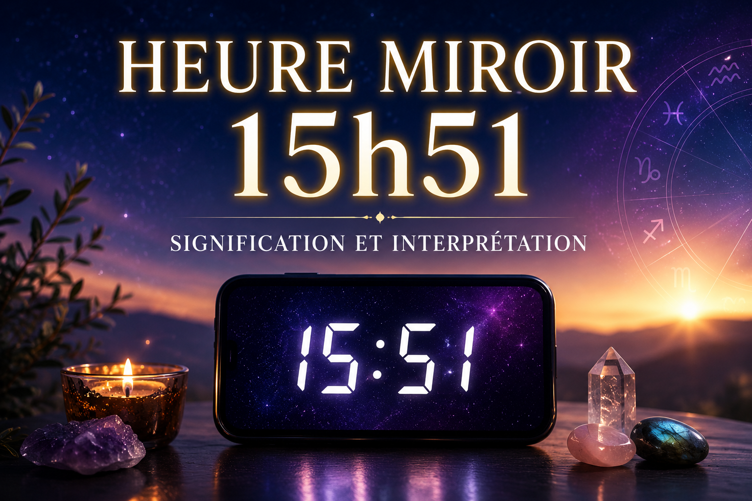 Heure miroir 15h51 : quelle est sa signification spirituelle ?